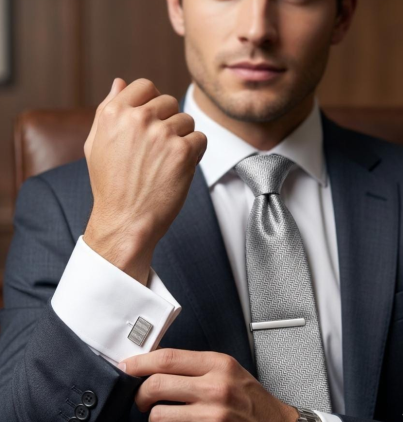Cufflinks and tie bar / Clips