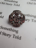 Antique Sterling Silver Wesley Guild Brooch, 1926 Birmingham Hallmark Methodist Badge, One Heart One Way Maltese Cross Pin, Fraternal __etsy:8120380434