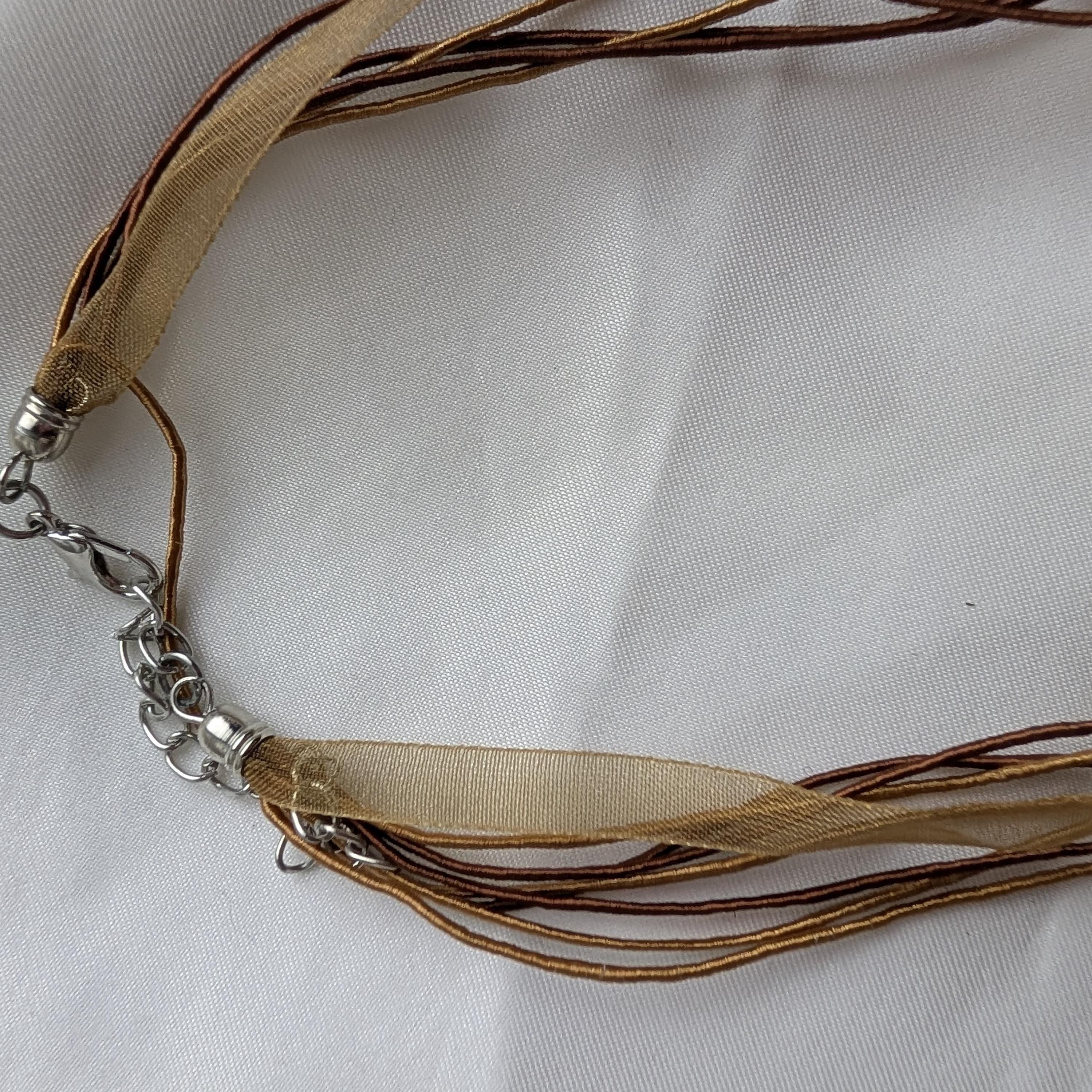 Vintage Murano Style Glass Heart Pendant Necklace, Y2K Aventurine Lampwork, Boho Ribbon Choker __etsy:8092390380