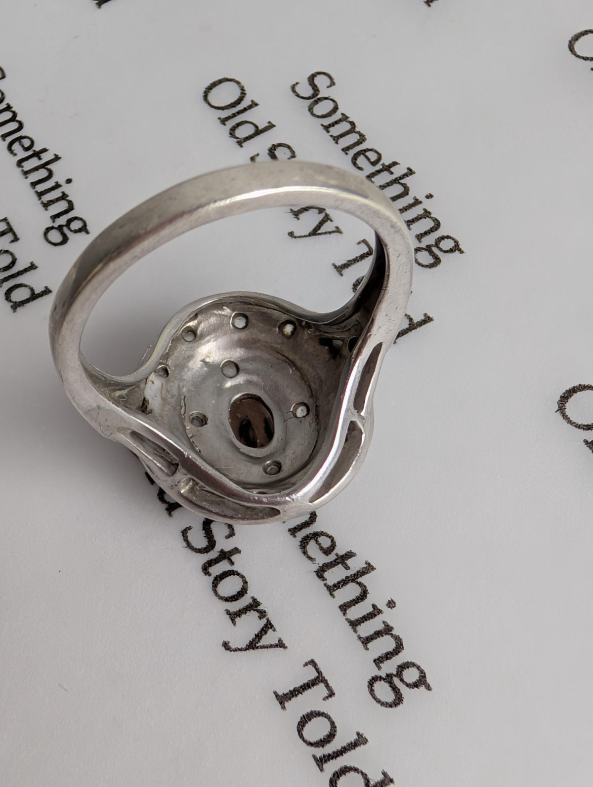 Vintage Sterling Silver Smoky Quartz Halo Ring | Ornate Oval Gemstone Cocktail Ring __etsy:8103563365