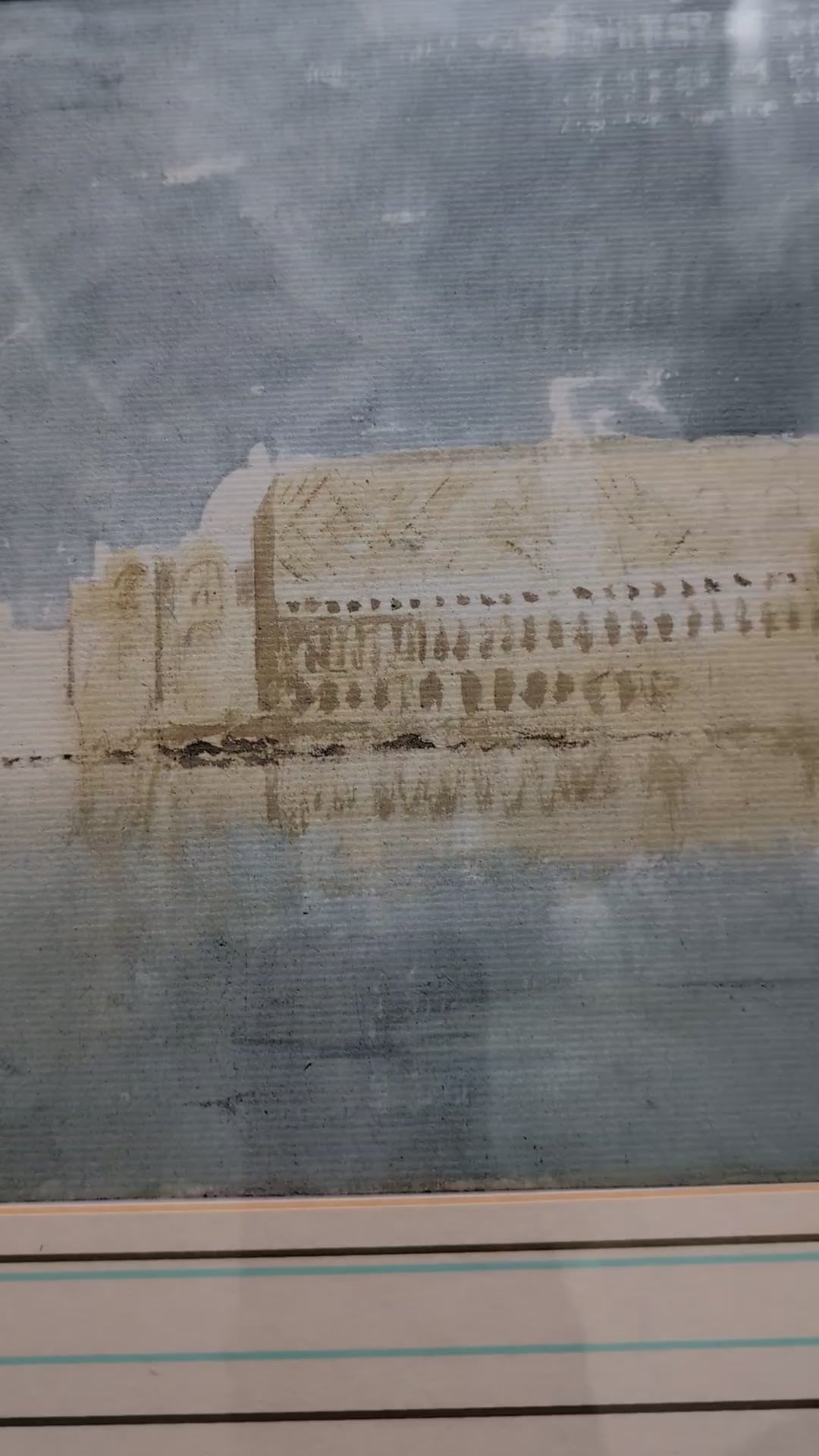 Framed J.M.W. Turner Watercolour Print – 'Venice: The Campanile and the Palace of the Doge' in Distressed Gilt Frame