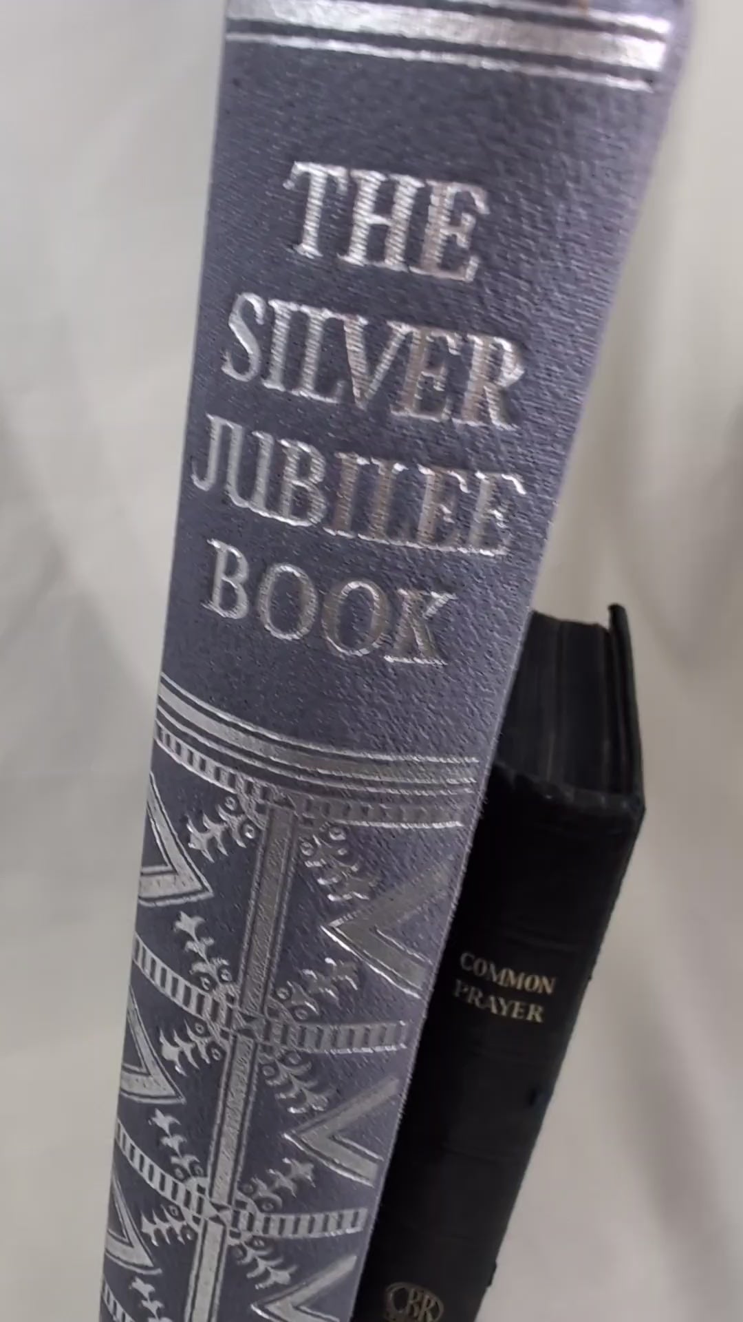 1935 Silver Jubilee Book and Vintage Common Prayer Book Stack, Art Deco Royal History Hardback, Antique Books for Coffee Table & Shelf Decor