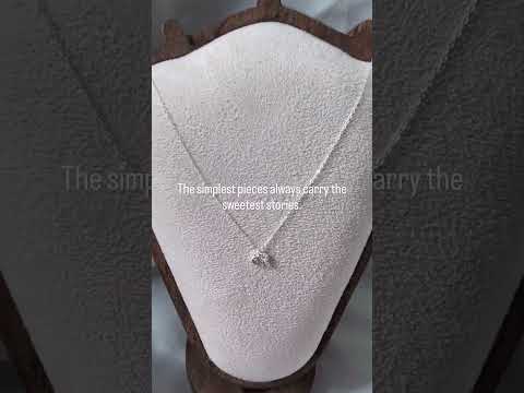 Sterling Silver 925 Initial 'R' & Solitaire Crystal Charm Necklace – Dainty Pavé Letter Pendant with Adjustable Extender