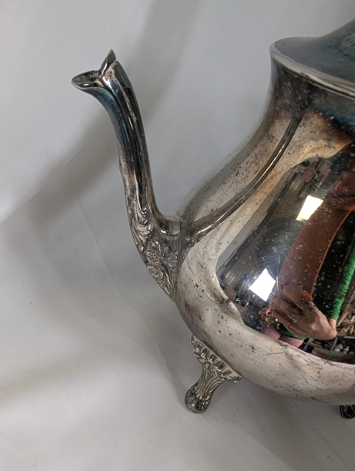 Vintage Sheffield Silver Plated 3-Piece Tea Service – Rococo Style Teapot, Lidded Sugar Bowl & Milk Jug on Cabriole Feet