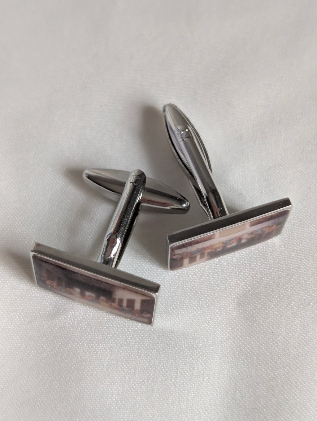 The Last Supper Cufflinks Leonardo Da Vinci Art Cufflinks, Religious Christian Faith Shirt Accessories, Mens Renaissance Art