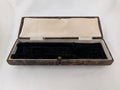 Antique Victorian Faux Tortoiseshell Jewellery Box, Edwardian Pen Case, Gilt Tooled Velvet Lined Presentation Box, Brooch Display Case