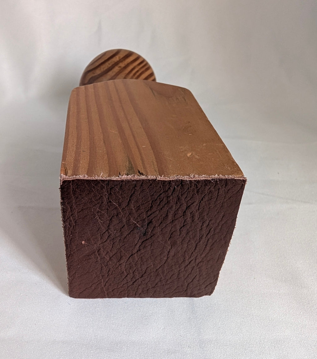 Hand Turned Wooden Vase with Natural Grain | Geometric Base Artisan Wood Vessel | Rustic Modern Organic Home Decor Gift