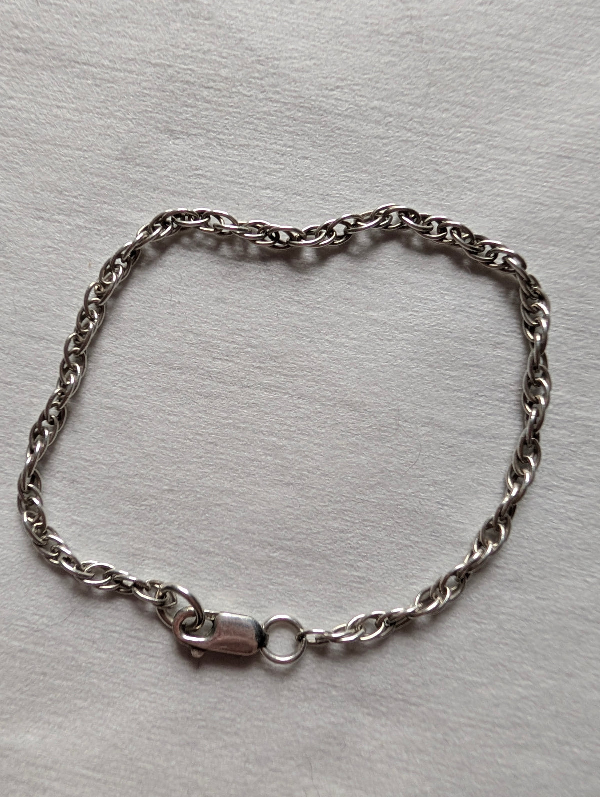 Vintage Sterling Silver Diamond Cut Chain Bracelet, 925 Textured Sparkle Link Bracelet, Minimalist Layering Chain, 7 Inch Everyday Gift