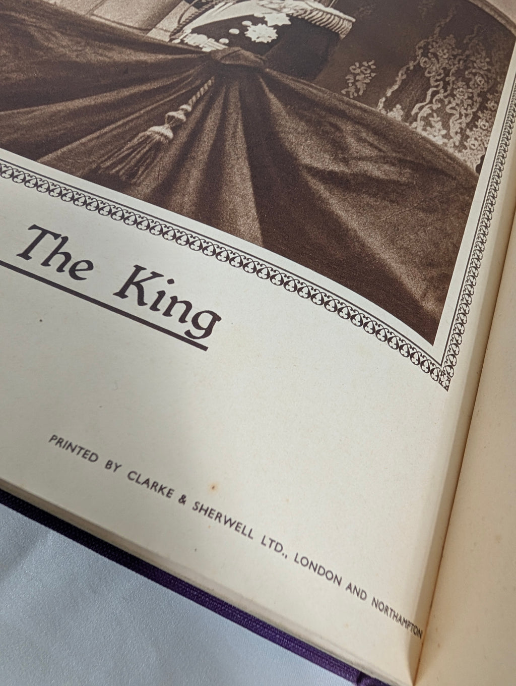 1936 George V and Edward VIII: A Royal Souvenir – Hardcover Pre-Abdication Commemorative Book in Gilt Royal Purple Cloth