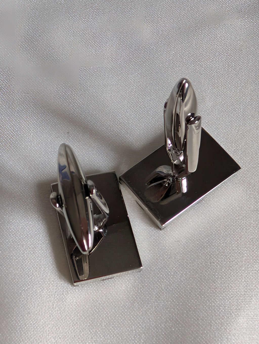 Silver Union Jack Cufflinks, British Flag Gunmetal Cuff Links, Modern Mens Formal Suit Accessories