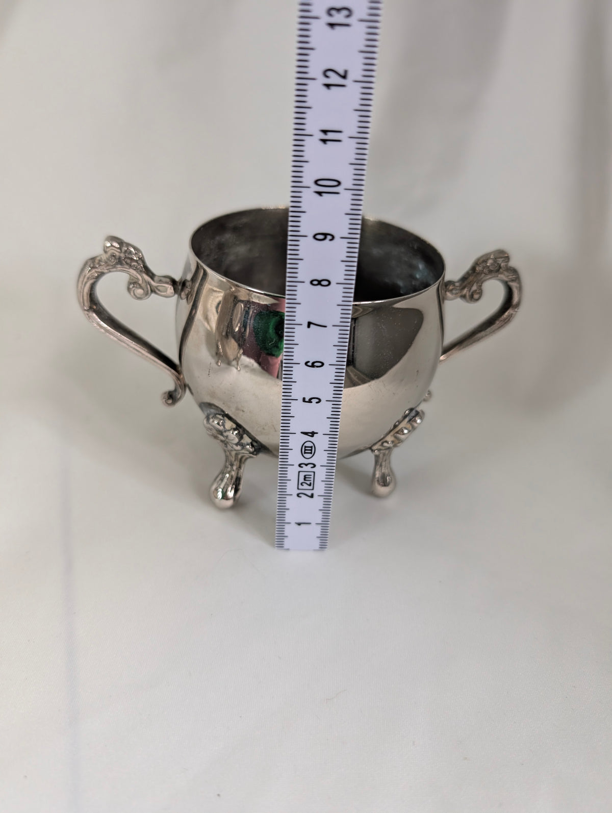 Vintage Sheffield Silver Plated 3-Piece Tea Service – Rococo Style Teapot, Lidded Sugar Bowl & Milk Jug on Cabriole Feet