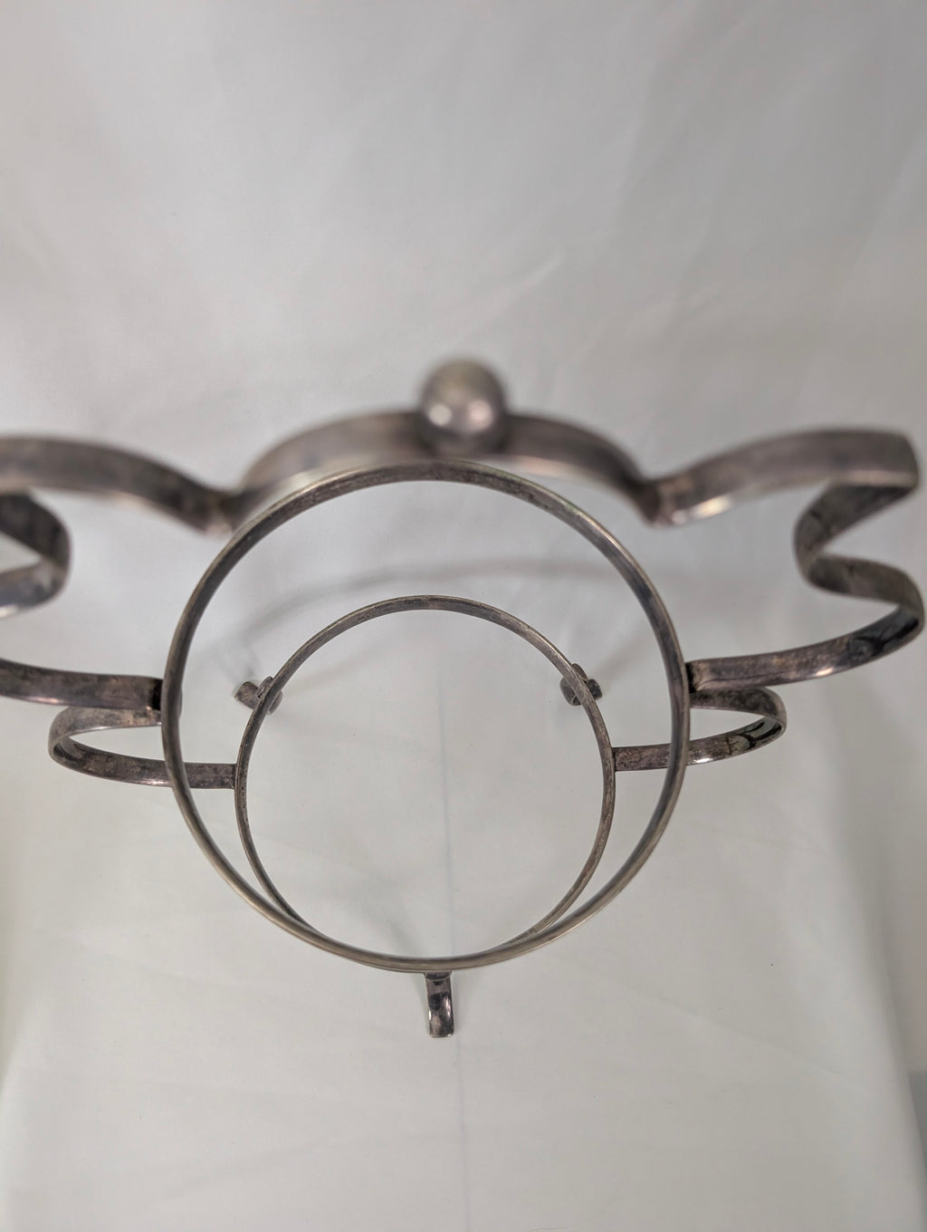 Antique Silver Plate 2 Tier Cake Stand Frame, Victorian Art Nouveau EPNS Afternoon Tea Wire Tiered Server, Tableware Decor