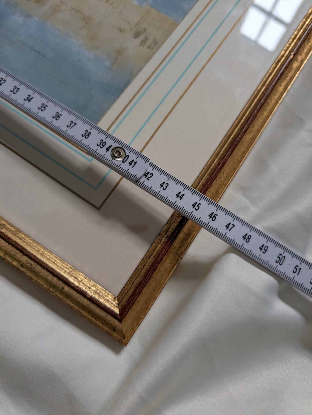 Framed J.M.W. Turner Watercolour Print – 'Venice: The Campanile and the Palace of the Doge' in Distressed Gilt Frame