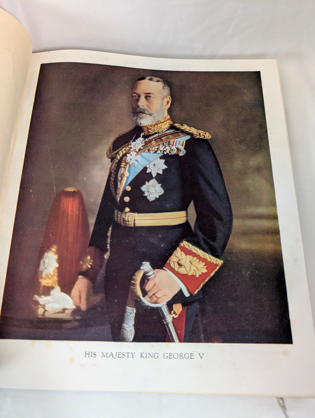 1936 George V and Edward VIII: A Royal Souvenir – Hardcover Pre-Abdication Commemorative Book in Gilt Royal Purple Cloth