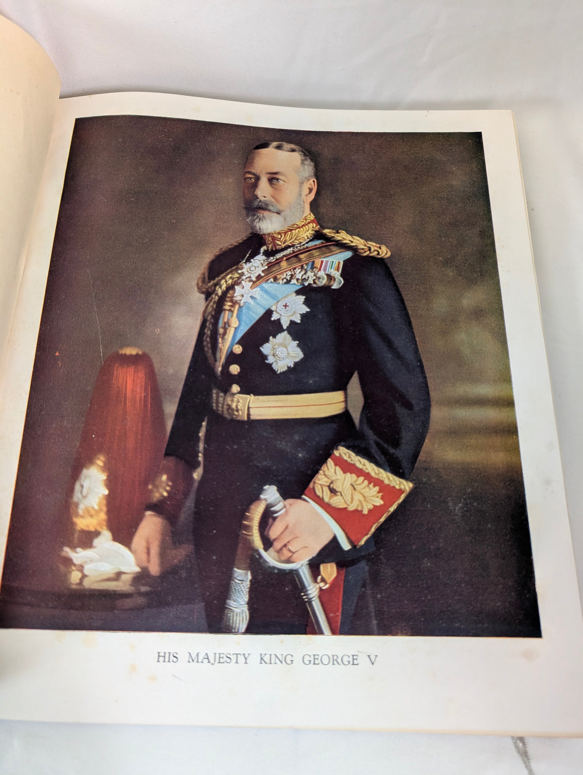 1936 George V and Edward VIII: A Royal Souvenir – Hardcover Pre-Abdication Commemorative Book in Gilt Royal Purple Cloth