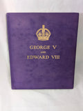 1936 George V and Edward VIII: A Royal Souvenir – Hardcover Pre-Abdication Commemorative Book in Gilt Royal Purple Cloth